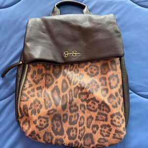 Jessica Simpson Leopard Print Backpack